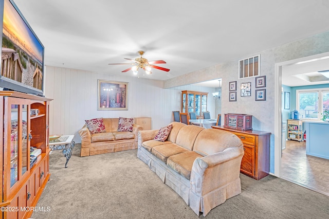 14 N Longview Rd, Howell, NJ 07731 - carpeted living area featuring ceiling fan