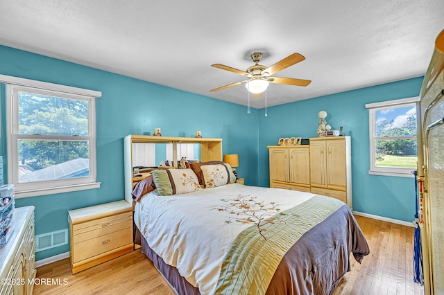 14 N Longview Rd, Howell, NJ 07731 - bedroom featuring light wood-style flooring, baseboards, and a ceiling fan