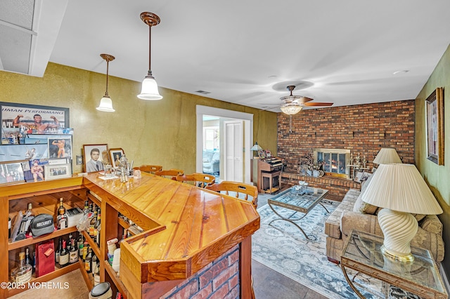 14 N Longview Rd, Howell, NJ 07731 - living room featuring ceiling fan