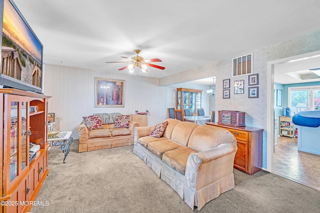 14 N Longview Rd, Howell, NJ 07731 - living area featuring ceiling fan and carpet flooring