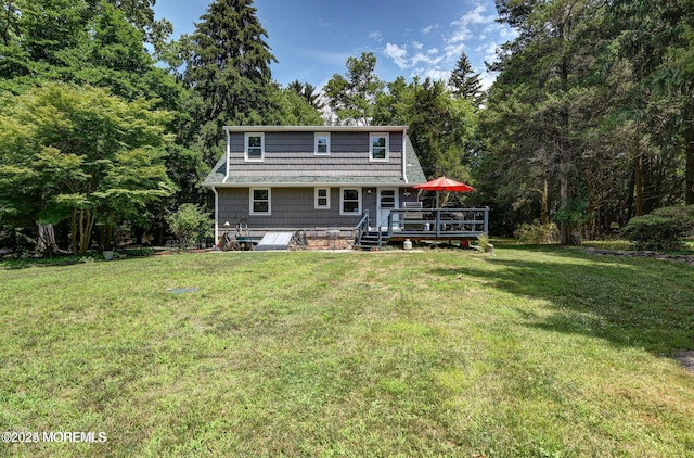 2897 State Route 138, Wall, NJ 07719 - back of property with a deck and a yard
