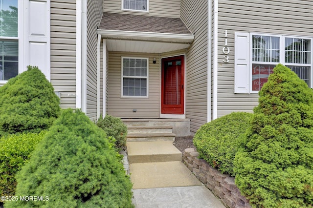1103 Creamery Ct, Freehold, NJ 07728 - entrance to property featuring roof with shingles