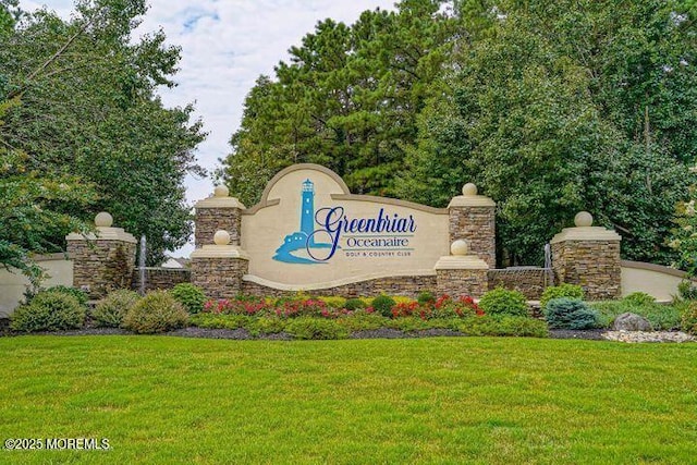 24 Beach Haven Way, Waretown, NJ 08758 - community / neighborhood sign featuring a lawn
