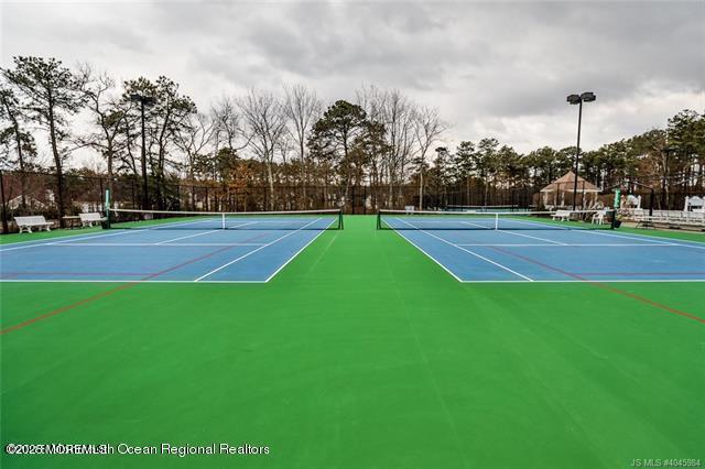 24 Beach Haven Way, Waretown, NJ 08758 - view of tennis court featuring community basketball court