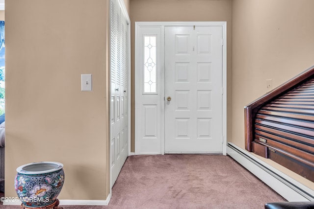 184 Pulaski Blvd, Toms River, NJ 08757 - carpeted entryway featuring baseboard heating