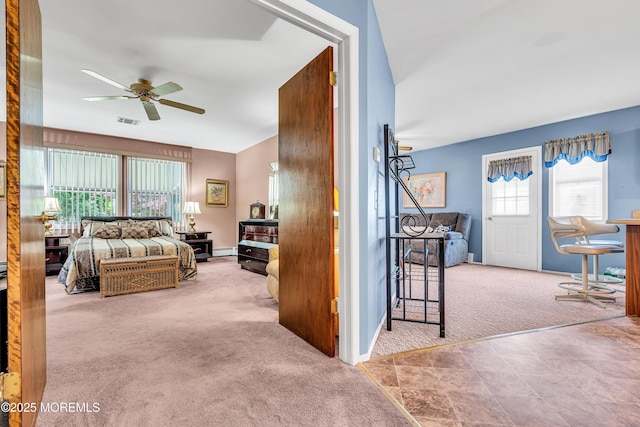 184 Pulaski Blvd, Toms River, NJ 08757 - bedroom with carpet floors, baseboard heating, and baseboards