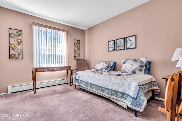 184 Pulaski Blvd, Toms River, NJ 08757 - carpeted bedroom featuring a baseboard heating unit and baseboards
