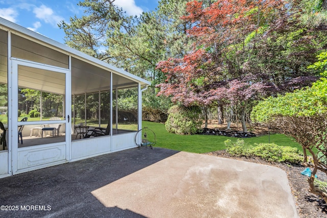 184 Pulaski Blvd, Toms River, NJ 08757 - view of patio / terrace with a sunroom
