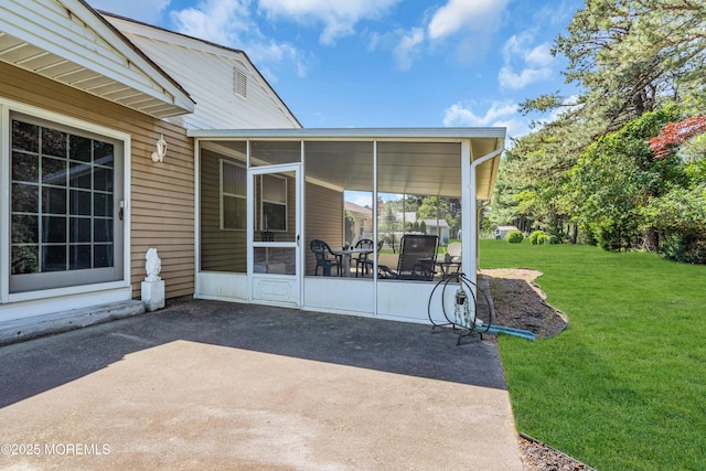184 Pulaski Blvd, Toms River, NJ 08757 - view of patio / terrace with a sunroom