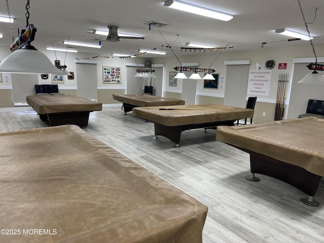 184 Pulaski Blvd, Toms River, NJ 08757 - rec room with pool table, wood finished floors, and baseboards