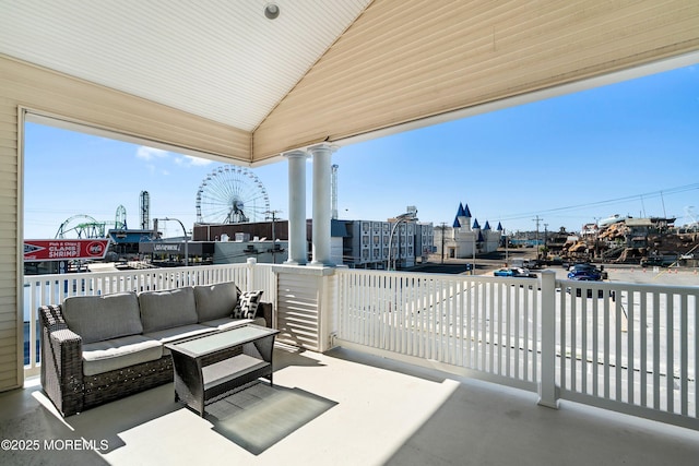 18 Sheridan Ave Unit 3, Seaside Heights, NJ 08751 - view of patio / terrace with outdoor lounge area