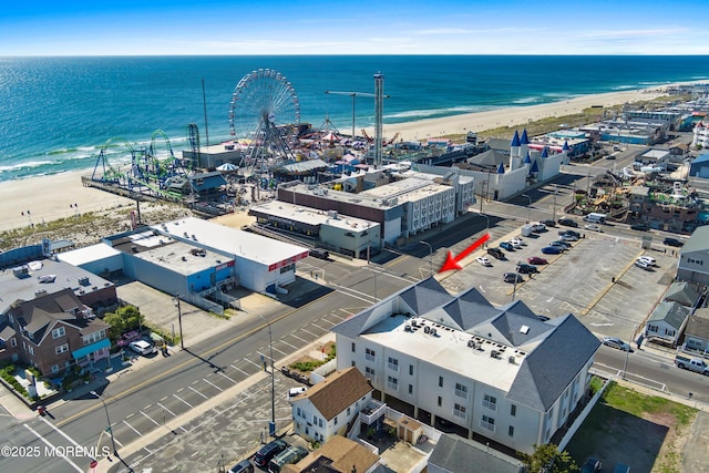 18 Sheridan Ave Unit 3, Seaside Heights, NJ 08751 - aerial view of waterfront with a beach