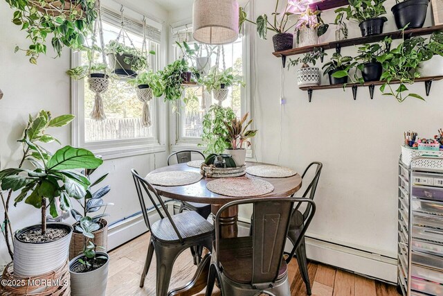 33 Cumberland Dr, Brick, NJ 08723 - dining space featuring light wood-style floors and baseboard heating