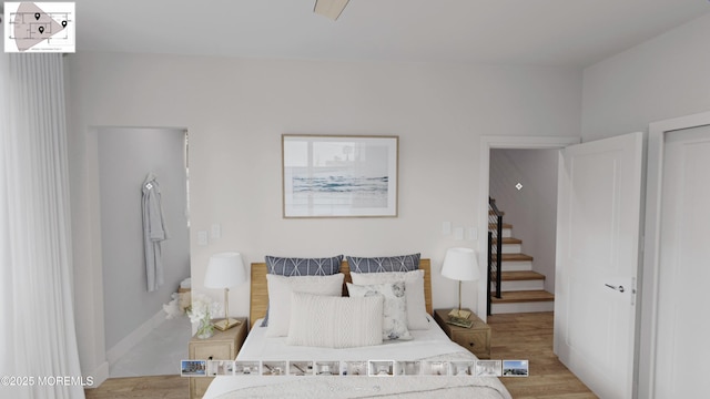 500 Ocean Ter Unit 1, Seaside Heights, NJ 08751 - bedroom featuring light wood-type flooring
