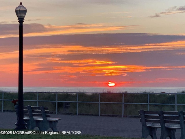 300 Lareine Ave, Bradley Beach, NJ 07720 - patio terrace at dusk with a water view