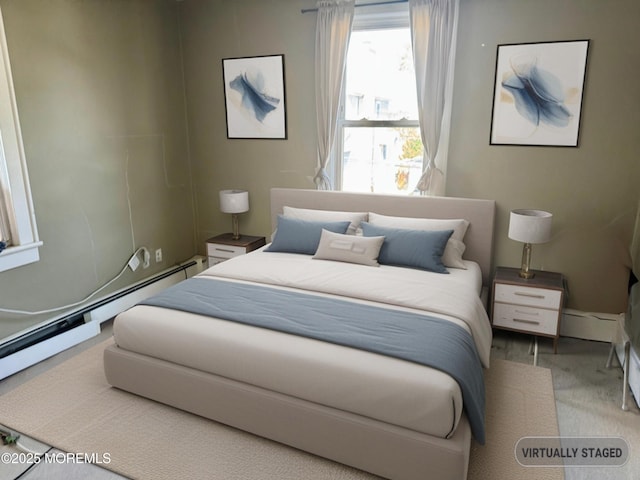 300 Lareine Ave, Bradley Beach, NJ 07720 - bedroom with a baseboard heating unit