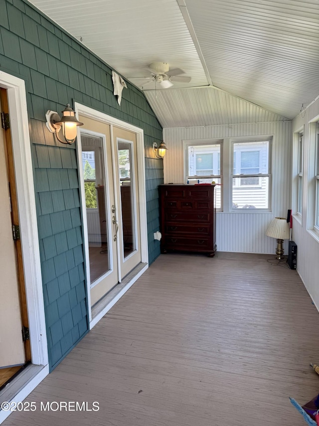 300 Lareine Ave, Bradley Beach, NJ 07720 - unfurnished sunroom with lofted ceiling