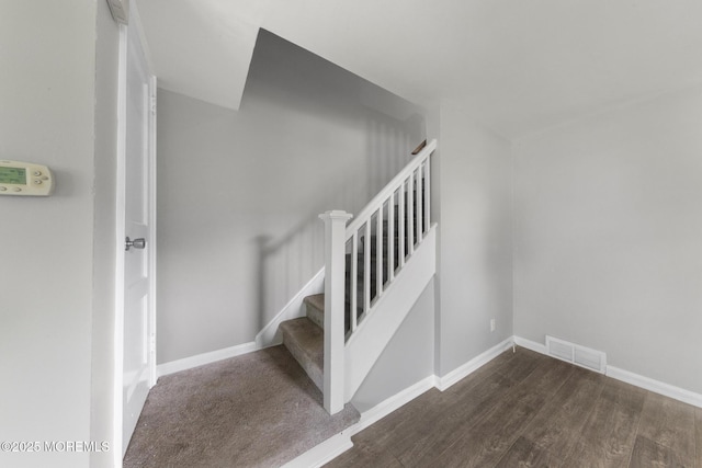 317 Bath Ave Unit 2, Long Branch, NJ 07740 - staircase featuring wood finished floors and baseboards