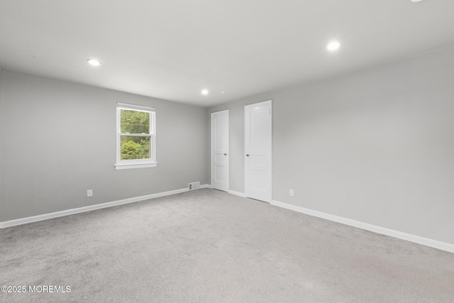 317 Bath Ave Unit 2, Long Branch, NJ 07740 - carpeted empty room featuring recessed lighting and baseboards