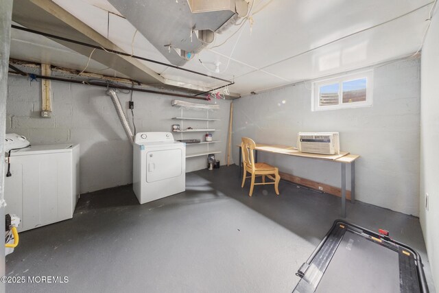317 Bath Ave Unit 2, Long Branch, NJ 07740 - below grade area with separate washer and dryer