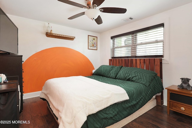 1117 Ruby Dr, Toms River, NJ 08753 - bedroom featuring wood finished floors and a ceiling fan