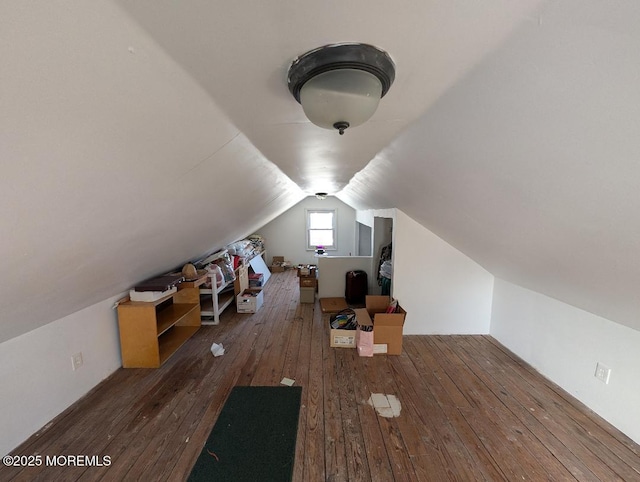 619 Leland Ave, Plainfield, NJ 07062 - additional living space with hardwood / wood-style floors and vaulted ceiling