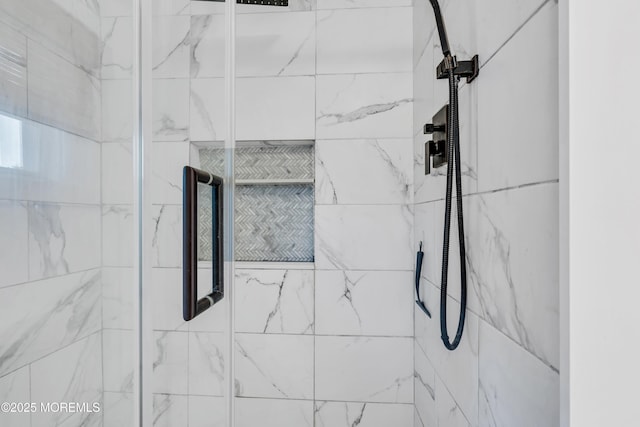 208 Cedar St, Lakehurst, NJ 08733 - bathroom view of a marble finish shower