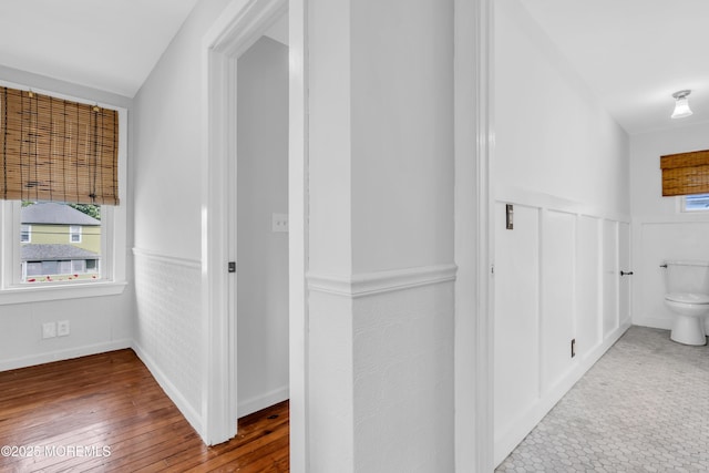 208 Cedar St, Lakehurst, NJ 08733 - corridor featuring healthy amount of natural light and wood-type flooring