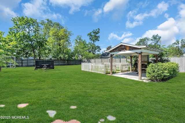 208 Cedar St, Lakehurst, NJ 08733 - view of yard with a gazebo and a patio