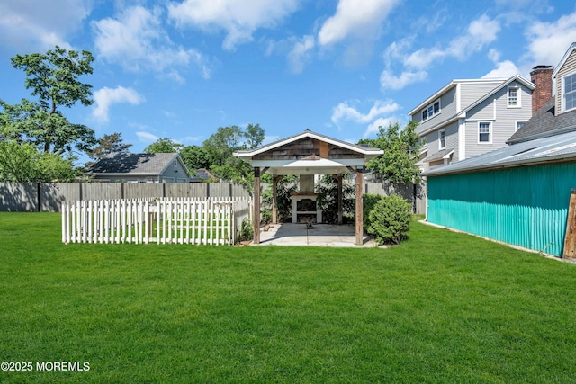 208 Cedar St, Lakehurst, NJ 08733 - view of yard with a patio and a gazebo