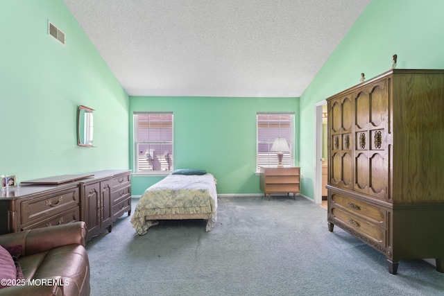 6 Rumford Ct, Jackson, NJ 08527 - bedroom with lofted ceiling, a textured ceiling, carpet floors, and baseboards