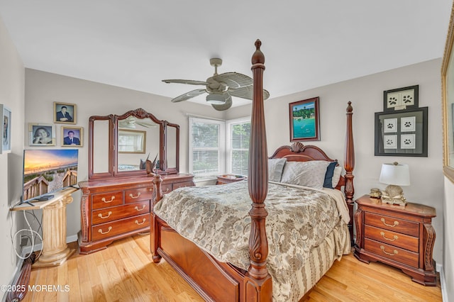 773 Princeton Ave, Brick, NJ 08724 - bedroom featuring light wood-style floors and a ceiling fan