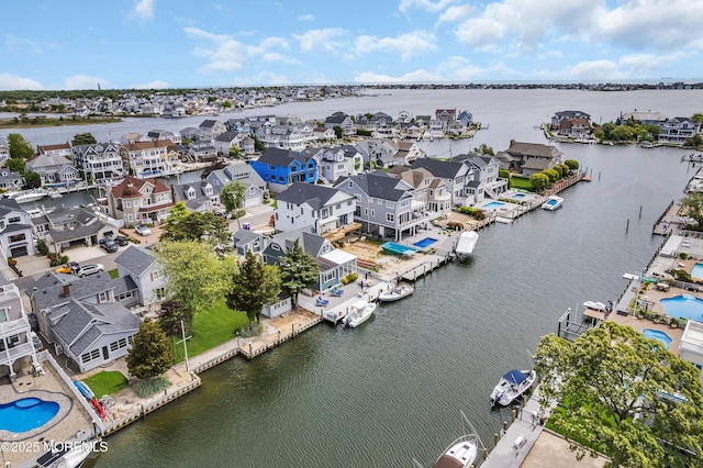 773 Princeton Ave, Brick, NJ 08724 - aerial perspective of suburban area featuring a nearby body of water