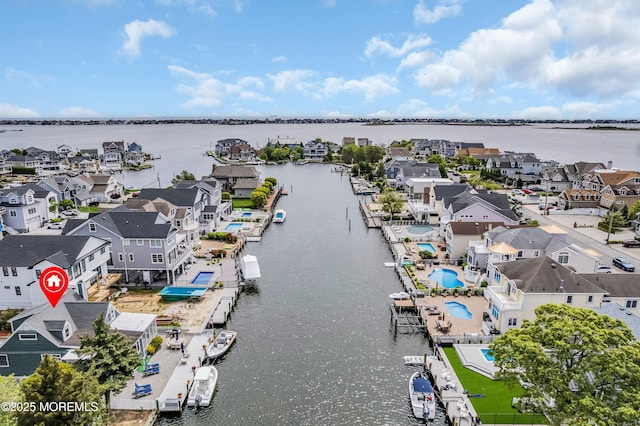 773 Princeton Ave, Brick, NJ 08724 - aerial perspective of suburban area with a nearby body of water
