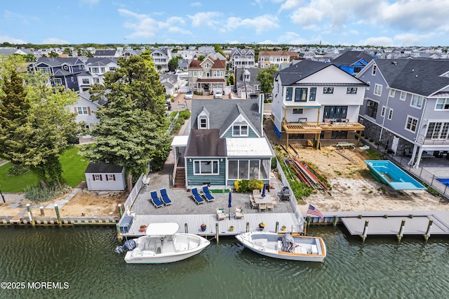 773 Princeton Ave, Brick, NJ 08724 - aerial perspective of suburban area with a nearby body of water