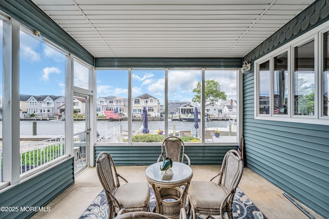 773 Princeton Ave, Brick, NJ 08724 - sunroom / solarium with a water view, healthy amount of natural light, and a residential view