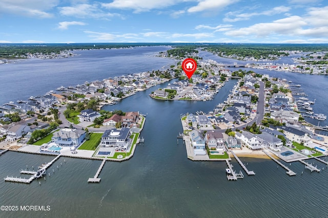 773 Princeton Ave, Brick, NJ 08724 - aerial perspective of suburban area with a nearby body of water