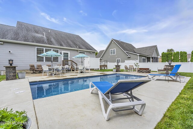 24 Woodview Ln, Cape May Court House, NJ 08210 - view of swimming pool featuring a patio area and a fenced backyard