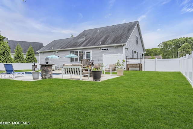 24 Woodview Ln, Cape May Court House, NJ 08210 - rear view of property featuring a patio and roof with shingles