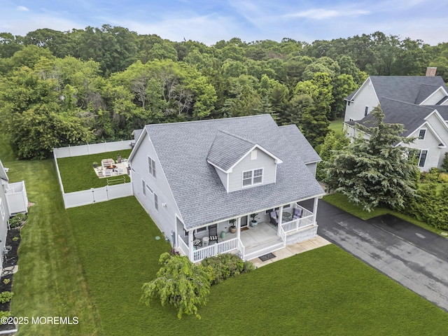 24 Woodview Ln, Cape May Court House, NJ 08210 - view from above of property featuring a forest