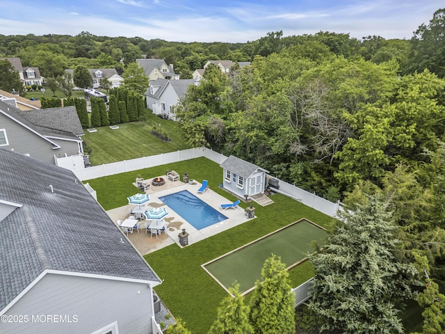 24 Woodview Ln, Cape May Court House, NJ 08210 - drone / aerial view of a pool area