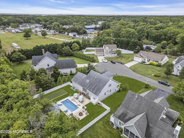 24 Woodview Ln, Cape May Court House, NJ 08210 - aerial view of residential area featuring a pool and a forest