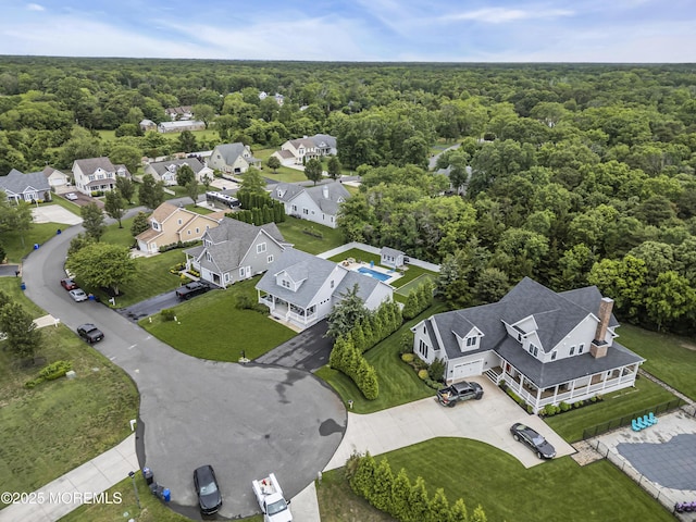 24 Woodview Ln, Cape May Court House, NJ 08210 - aerial view of residential area featuring a forest