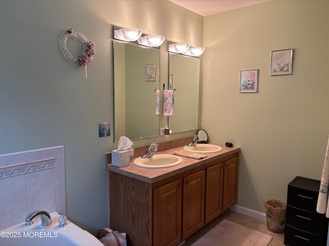 9 Pine Grove Ave, Manahawkin, NJ 08050 - bathroom with double vanity and a bath