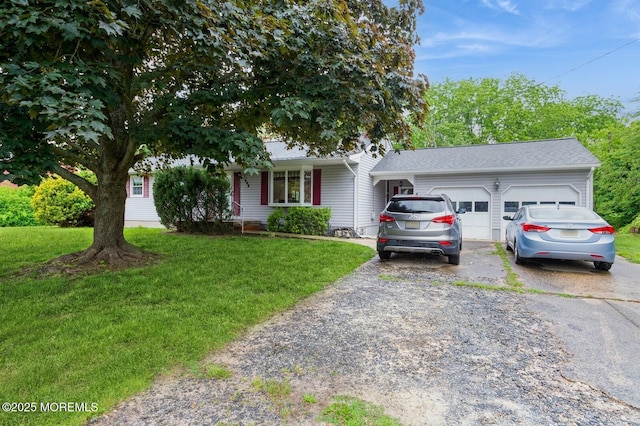 668 Clifton Ave, Toms River, NJ 08753 - ranch-style home with a garage, driveway, and a front lawn