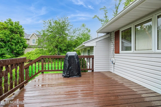 668 Clifton Ave, Toms River, NJ 08753 - wooden terrace featuring area for grilling