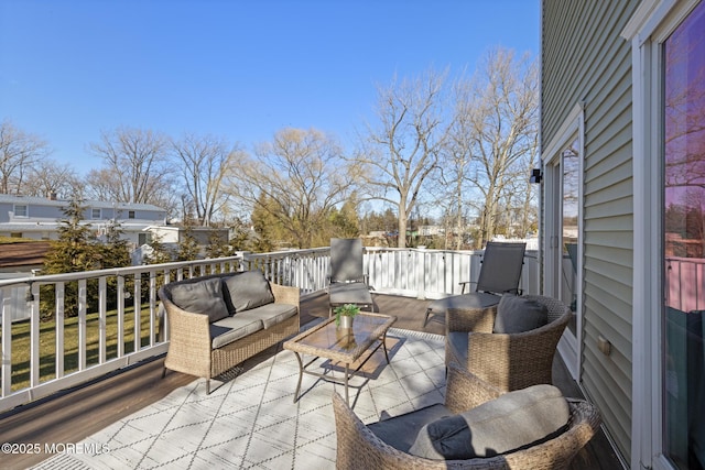 11 Clay St, West Long Branch, NJ 07764 - deck featuring outdoor lounge area
