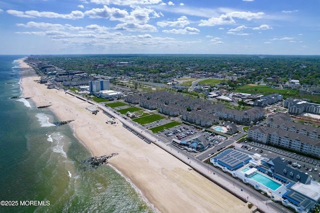 33 Cooper Ave Unit 401, Long Branch, NJ 07740 - drone / aerial view of expansive coastline and a pool