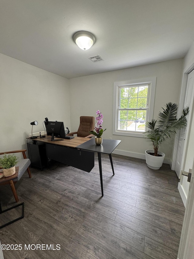 63 1st St, Barnegat, NJ 08005 - office space featuring dark wood-type flooring and baseboards