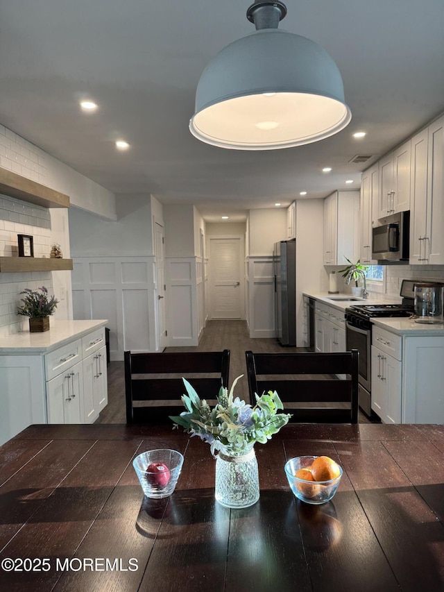 63 1st St, Barnegat, NJ 08005 - dining area featuring recessed lighting